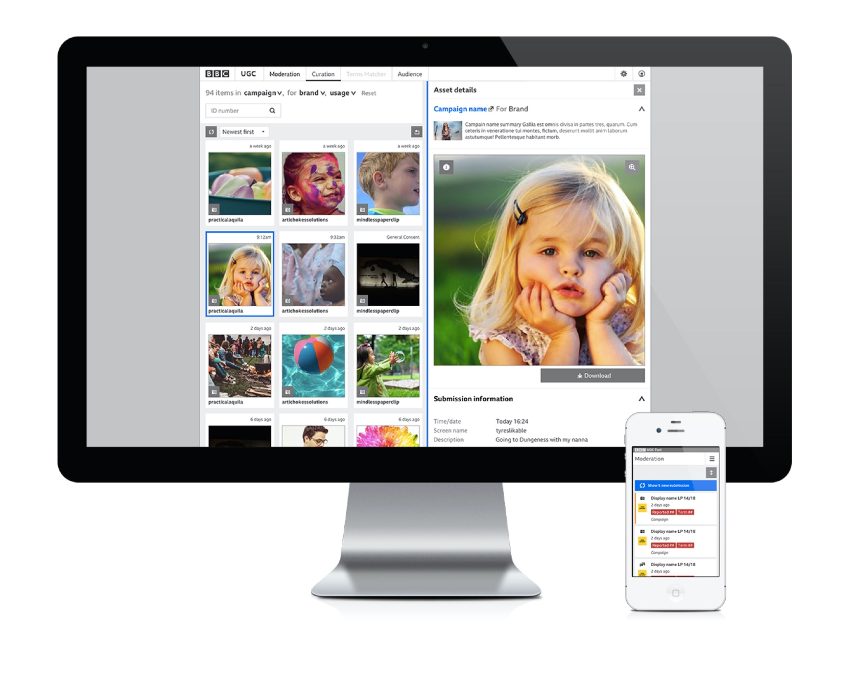 UGC responsive prototype